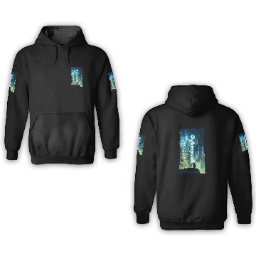 Discover cyberpunk scene 3D Hoodies