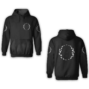 Discover flower Patterned Letter O 3D Hoodies