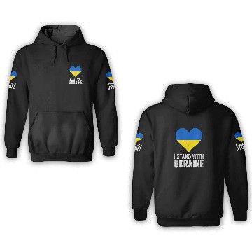 Discover I Stand With Ukraine | Stop Putin Stop War Support 3D Hoodies