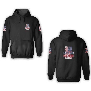 Discover US Flag Funny Conservative Pro Trump Let's Go Bran 3D Hoodies