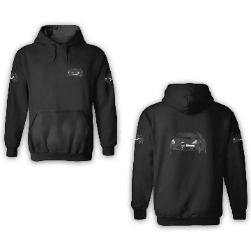 Discover Alfa Romeo Giulietta - black car 3D Hoodies