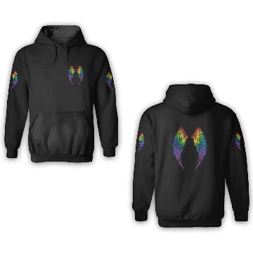 Discover Pride Flag - Angel Wings 3D Hoodies