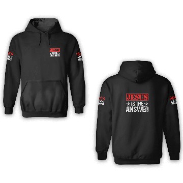 Discover Jesus Is The Answer Christ God Religious Catholic 3D Hoodies