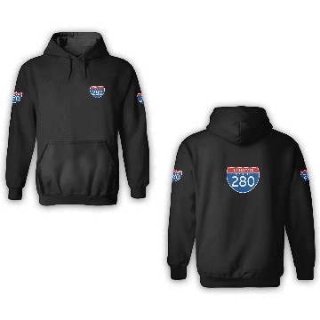 Discover Interstate Sign 280 - New Jersey 3D Hoodies