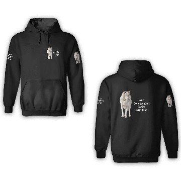 Discover Grey Wolf Conservation Wildlife Art 3D Hoodies