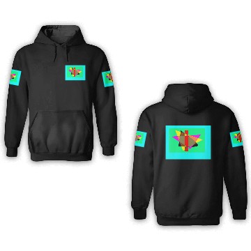 Discover Geometric Thought Sleeveless 3D Hoodies