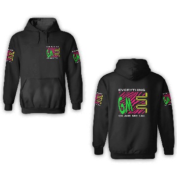 Discover EGM Pink Tiger Stripe Logo 3D Hoodies