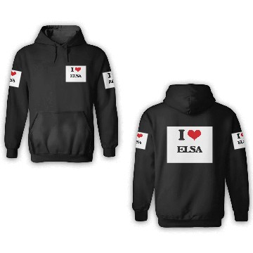 Discover I Love Elsa 3D Hoodies