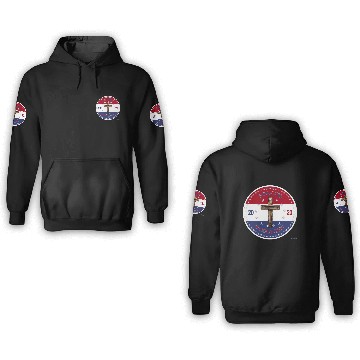 Discover 2020 For God and Country Cross 3D Hoodies