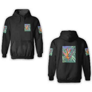Discover Enhanced Heliconia Flower 3D Hoodies