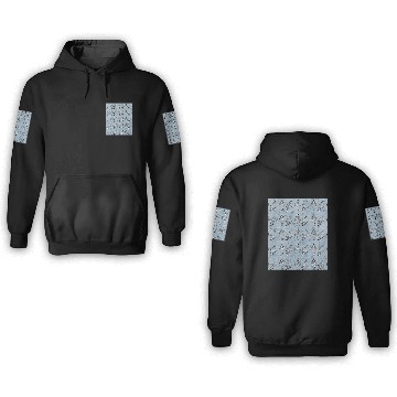 Discover skeleton blue background 3D Hoodies