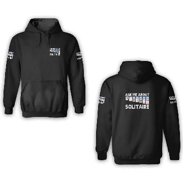 Discover Solitaire Gift For Men Women Card Game Player Soli 3D Hoodies