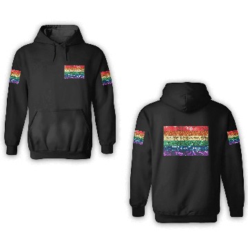 Discover sequin pride flag 3D Hoodies