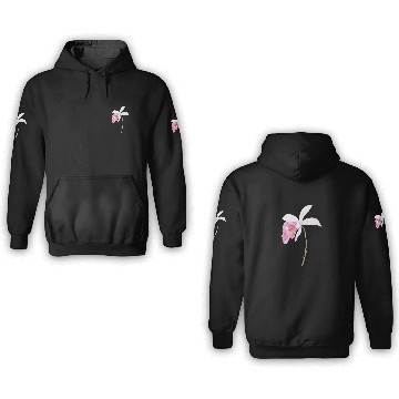 Discover one pink orchid flower 2021 3D Hoodies