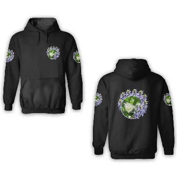 Discover White Butterfly Lavender Flowers 3D Hoodies