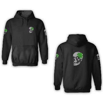 Discover Skull Clover 8 Ball Feeling Lucky 3D Hoodies