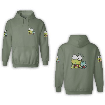 Discover Keroppi Hello Kitty 3D Hoodies, Hello Kitty Fan Gift