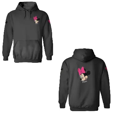 Discover Disneyss Mickey And Friends Minnie Mouse Big Face 3D Hoodies