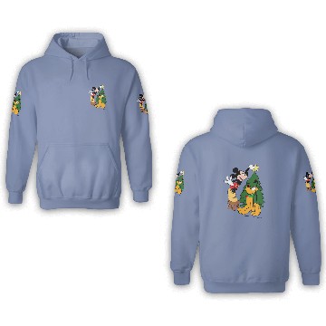 Discover Mickey Mouse And Pluto Christmas Tree 3D Hoodies,Christmas Disney 3D Hoodies,Pluto 3D Hoodies,Mickey Mouse 3D Hoodies