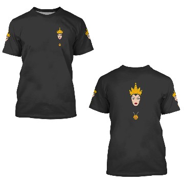 Discover Disney Villains Evil Queen Big Face 3D T Shirts