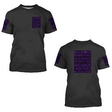 Discover Disney Haunted Mansion purple glitter pattern Graphic 3D T Shirts