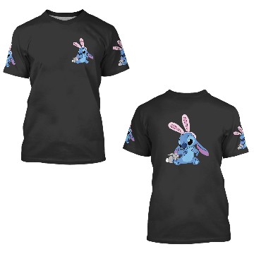 Discover Disney Stitch with Easter Bunny Tank Top 3D T Shirts