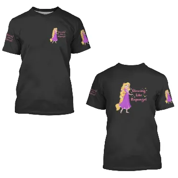 Discover Disney Princess Glowing Like Rapunzel 3D T Shirts