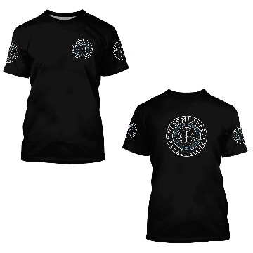 Discover Viking Runes Circle 3D T Shirts