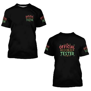Discover Official Cookie Teste Christmas Gingerbread Lover 3D T Shirts
