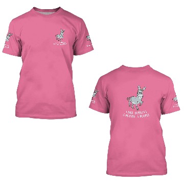 Discover I Like Donkeys And Maybe 3 People Cute Donkey 3D T Shirts