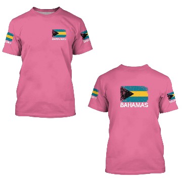 Discover Bahamian Flag Made In Bahamas 3D T Shirts