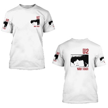 Discover U2 War Tour 3D T Shirts