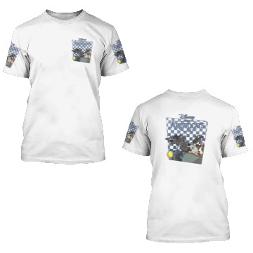 Discover Disney Aristocats Checkerboard Poster Napoleon Lafayette 3D T Shirts