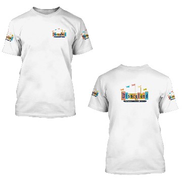 Discover Retro Disneyland Sign 3D T Shirts