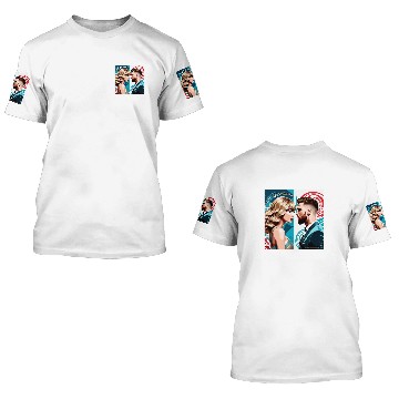 Discover taylorr Swift and Travis Kelce art Baseball Tees 3D T Shirts