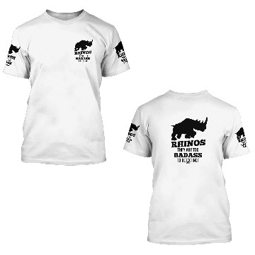 Discover extinct rhinoceros threatened Ivory 3D T Shirts