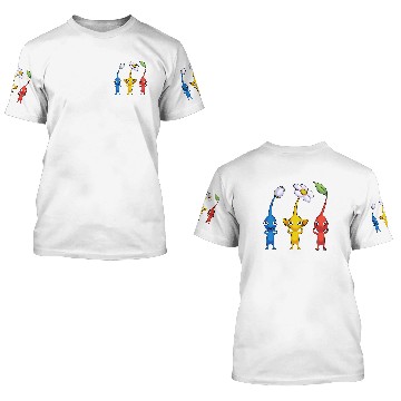 Discover Three wise pikmin - Gamer - 3D T Shirts