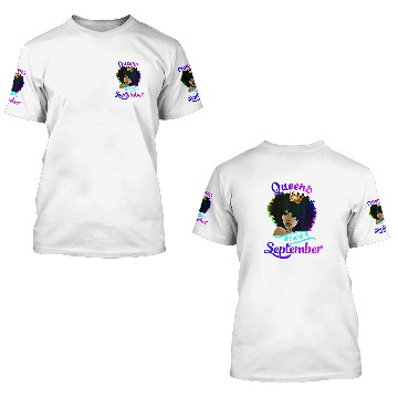 Discover Queens Born September Virgo Libra Birthday 3D T Shirts