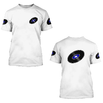 Discover Record Vinyl 3D T Shirts