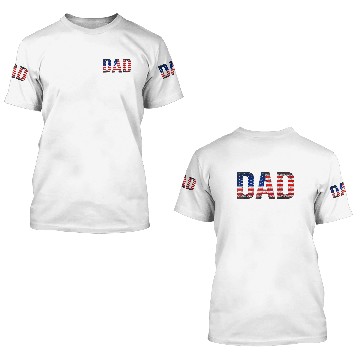 Discover Just A Proud Dad That Didn't Raise Liberals, American Flag 3D T Shirts