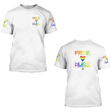 Discover Free Mom Hugs 3D T Shirts Rainbow Heart LGBT Pride Month 3D T Shirts