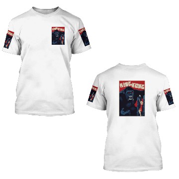 Discover King Kong Red 3D T Shirts
