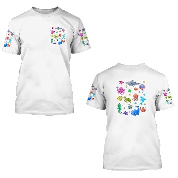 Discover Animals Ocean Creatures Clownfish 3D T Shirts