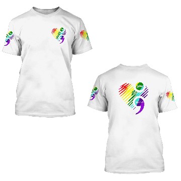 Discover Semicolon Mental Health Awareness 3D T Shirts 3D T Shirts