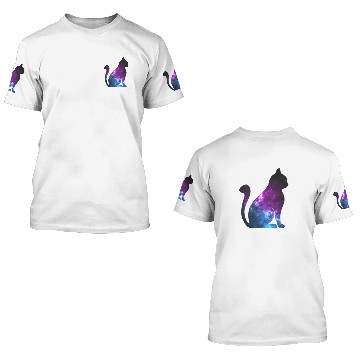 Discover Galaxy Cat Gift 3D T Shirts