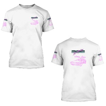 Discover Synthwave DeLorean - Synthwave - 3D T Shirts