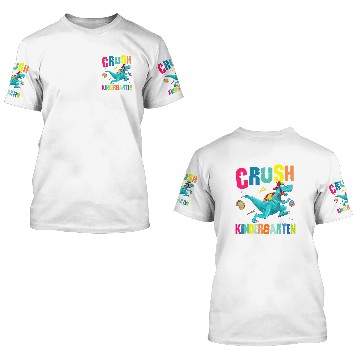 Discover I'm Ready To Crush Kindergarten Dinosaur Back To School 3D T Shirts