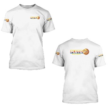 Discover Pluto Never Forget Science Space Retro 3D T Shirts
