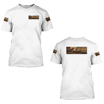 Discover Harbour Scene 3D T Shirts