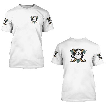 Discover Anaheim Ducks Hockey Crewneck 3D T Shirts | Varsity Mighty Ducks 3D T Shirts